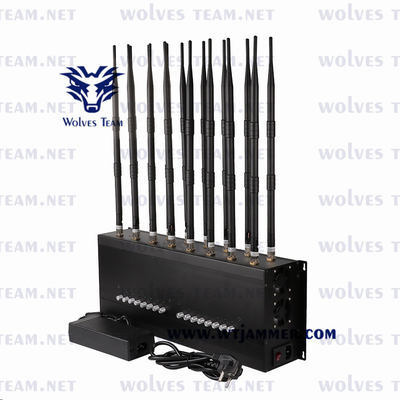 Regelbare Celluar-GSM CDMA 3G 4G 5G WIFI GPS Lojack van de Signaalstoorzender Mobiele Telefoonstoorzender 24/7 onophoudelijk het werk doel