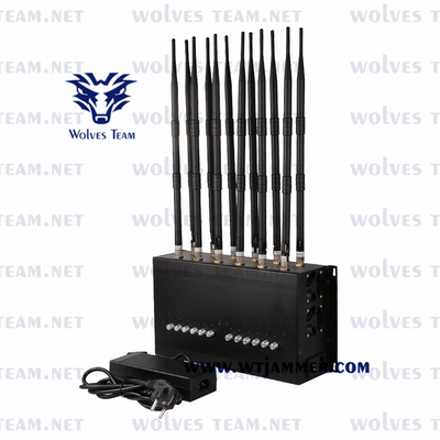 Regelbare Celluar-GSM CDMA 3G 4G 5G WIFI GPS Lojack van de Signaalstoorzender Mobiele Telefoonstoorzender 24/7 onophoudelijk het werk doel