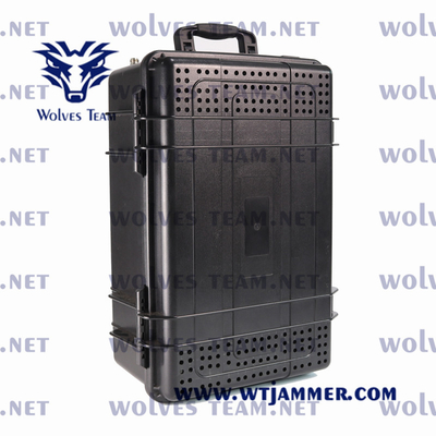 UHF/VHF stoorzendervoeding 220V aan de Walkie-talkie5g Stoorzender van DC12V 4G 3G 2G 5G WiFi 2.4G/5GHZ GPSL1-L5
