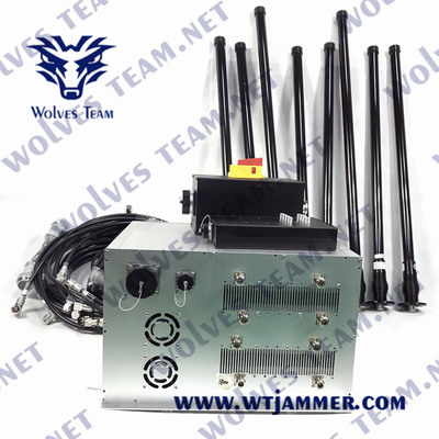 Van de de Stoorzender Schokbestendige UHF800/900 de walky-Talky VHF WIFI5.8g Cel van het hoge Machtsvoertuig Stoorzender van het de Telefoon5g Signaal
