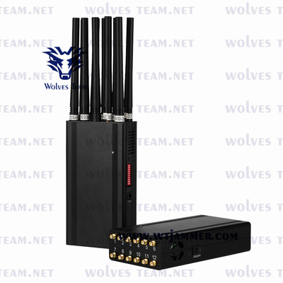 Handbediende 16 GSM 5G van de banden Mobiele Telefoon Signaalstoorzender GPS L1/L2/L5 Lojack WiFi UHFvhf Draadloze Signaalstoorzender