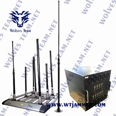VIP van de de Celtelefoon van het Beschermings Openlucht Militaire Voertuig Mobiele van de het Signaalstoorzender Blocker VHF 135MHz UHF300/400mhz-Signaalstoorzender