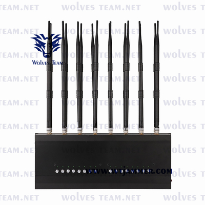 De volledige Stoorzender van het de Telefoonsignaal van de Banden Regelbare Cel 16 Antennes GPS WIFI 3G 4G 5G