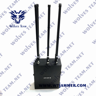 Stoorzender 10 van het hoge Machts120w WIFI Signaal Bnads tot 200m waaier