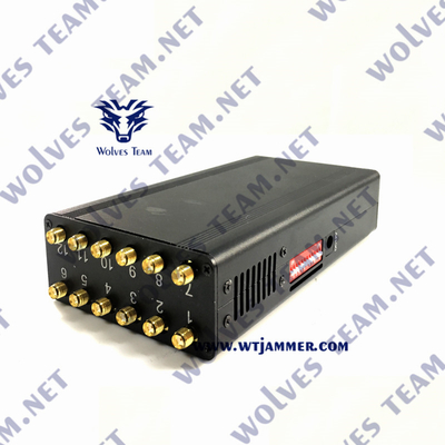 12 antennes Handbediende Gps Blocker voor 3G 4G 5G WiFi UHFvhf GPS Lojack