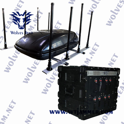 Anti Explosieve Militaire Draadloze Signaalstoorzender 20-6000MHz 1000 Meters voor Bom IED