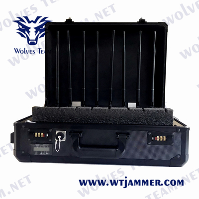 Kofferuav de Stoorzender Draagbare VIP van het Hommelsignaal Beschermingsdefensie rf GPS WiFi5.8g