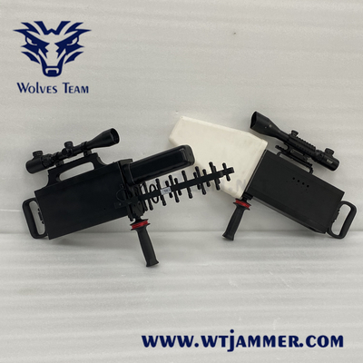 80W Handheld UAV Frequency Jammer 1500m-2000 meter ingebouwd in antenne