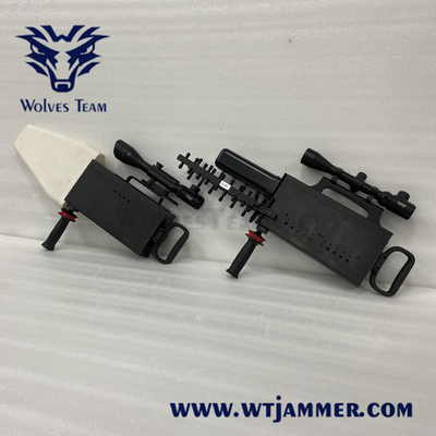 80W Handheld UAV Frequency Jammer 1500m-2000 meter ingebouwd in antenne