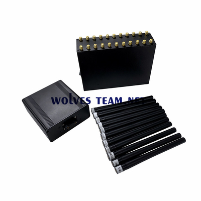 Handheld 16 antennes Telefoonsignaal Jammer GSM 3G 4G 5G WiFi Bluetooth VHF UHF RF Cellular