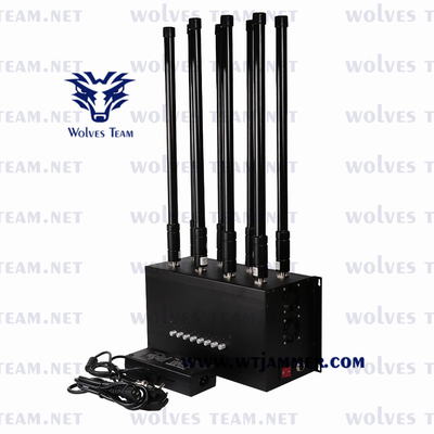 8 banden Telefoonsignaal Jammer 175w Wireless RF Wifi2.4g Wifi 5.8g Cdma 3g 4g