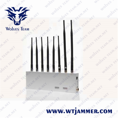 8 antennes 8 band all signal jammer blok 3g 4g gps wifi 2.4g blokker