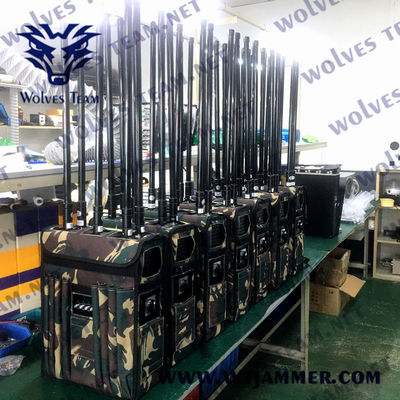 kopen 10 banden rugzak signal jammer 25-300mhz GSM 3g 4g mobiele telefoon RF bom online manufacture