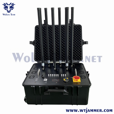Draagbare Type 8 Bands GPS WiFi GSM 3G 4G 5G Cell Phone Signal Jammer Fabrieksprijs