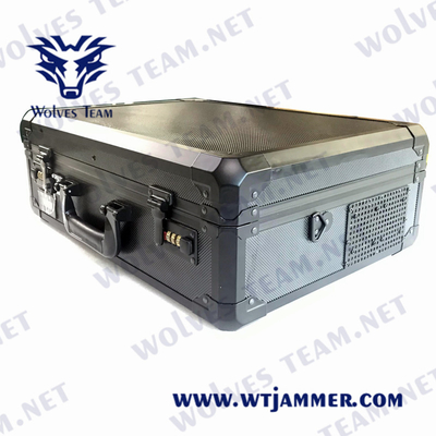 Koffer Draagbare Anti UAV Drone Jammer WIFI2.4G/5.8G GPS 315MHz Signal Jammer 4000 Meter