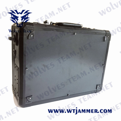 Koffer Draagbare Anti UAV Drone Jammer WIFI2.4G/5.8G GPS 315MHz Signal Jammer 4000 Meter