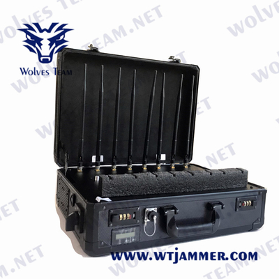 Koffer Draagbare Anti UAV Drone Jammer WIFI2.4G/5.8G GPS 315MHz Signal Jammer 4000 Meter