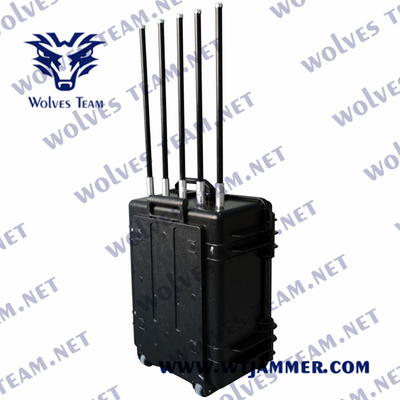 Militair leger 10 Bands Drone Jammer Anti Uav Jammer tot 5000 meter
