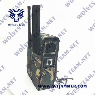 8 banden rugzak WiFi5.8g GPSL1 GSM 433MHz geweer type Drone Jammer