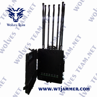 Hoge kracht militaire IED bom DDS programmeerbare 20-2500MHz signaal jammer