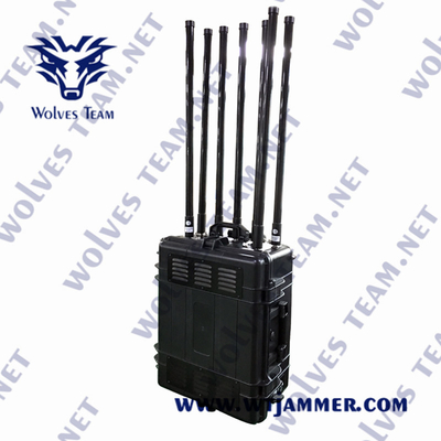 Hoog vermogen militair draagbaar waterdicht RC 433 Anti Uav Drone Jammer tot 4000 meter