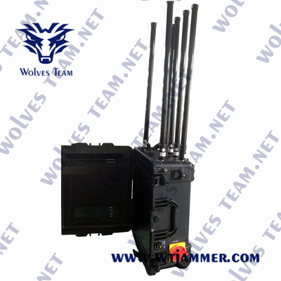 Hoog vermogen militair draagbaar waterdicht RC 433 Anti Uav Drone Jammer tot 4000 meter
