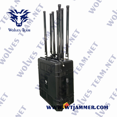 Draagbare High Power IP65 GPS Jammer GPSL1-L5 Signal Jammer Glonass L1/L2 GPS Signal Jammer bereik 5000 meter