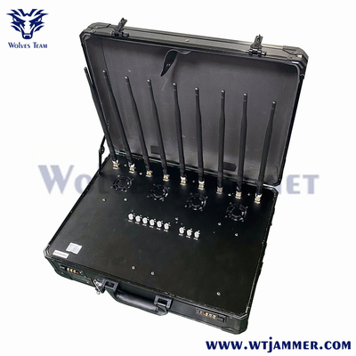 40W 8 Band Draagbare Handtas WIFI2.4G WIFI5.8G 2G 3G 4G Cell Pone Jammer -WT808TA5-8