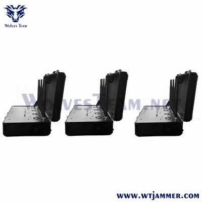 8 Band Draagbare Handtas WIFI2.4G WIFI5.8G 2G 3G 4G Cell Pone Jammer