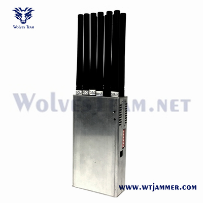Handheld 14 antenne Signal Jamme Fabrieksverkoop Voor 3G 4G 5G WiFi UHF VHF GPS Lojack mobiele telefoon signaal jammer
