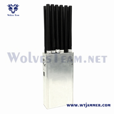 Handheld 14 antenne Signal Jamme Fabrieksverkoop Voor 3G 4G 5G WiFi UHF VHF GPS Lojack mobiele telefoon signaal jammer