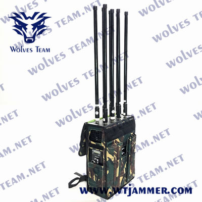 kopen 80W-160W Rugzak Signaalstoorder Voor GSM 3G 4G 5G GPS WIFI UHF VHF Signaal Interventie Capaciteit online manufacture