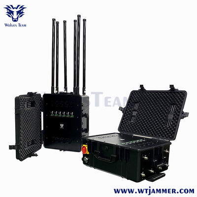 kopen 7 banden High Power Phone Signal Jammer met lichtgewicht draagbaar ontwerp en 300-1000m Jamming Radius online manufacture
