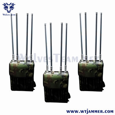 kopen Rugzak militair WIFI2.4G WIFI5.8G RF400/900MHz GPSL1 Jammer Anti UAV Drone jammer online manufacture
