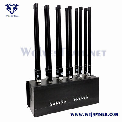 kopen Indoor Signal Jammer 120W Portable Multi Band Cell Phone WiFi GPS Signal Blocker met verstelbare frequentie en langeafstandsdekking online manufacture