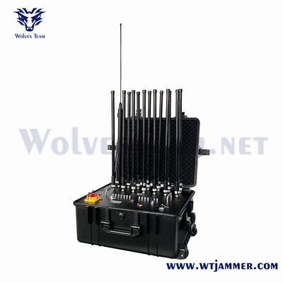 kopen Draagbaar apparaat voor het blokkeren van drones Draadloze afstandsbedieningstechnologie die luchtruimtebeveiliging biedt tegen onbevoegde drones online manufacture