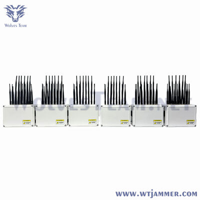 kopen 10-kanaals desktop RF-signaalstoorzender 2W volledige frequentie draadloze blocker online vervaardiging