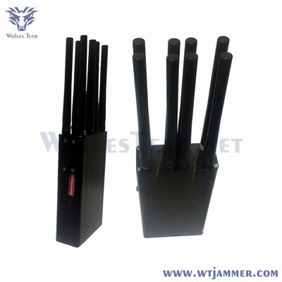 kopen 8 antennes Draagbare signaalverwarmer met full-band 2G / 3G / 4G / 5G WiFi GPS-blokker en ingebouwde batterij online vervaardiging