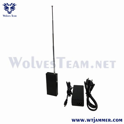 kopen 30W High Power Handheld Signal Jammer met 100m blokbereik en ingebouwde batterij voor anti-tracking online vervaardiging
