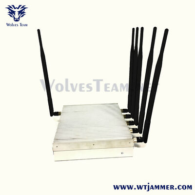 kopen 6 antennes High-Power Desktop Signal Jammer met Full-Band 2G/3G/4G/5G WiFi GPS Blocker online vervaardiging