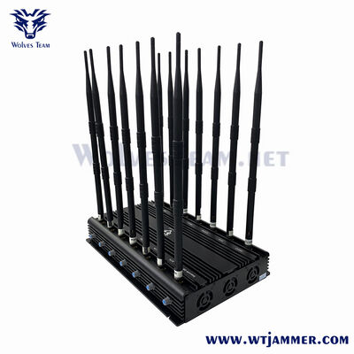kopen Desktop 12-kanaal signaaljammer, vast 2G/3G/4G/5G/WiFi/GPS schild voor gebruik in de kamer en het kantoor online vervaardiging