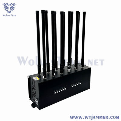 kopen 12-bands desktop WiFi GPS-stoorzender blokkeert 4G 5G en mobiele netwerken online vervaardiging