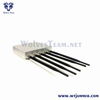 kopen Silver Style 5 antennes High Power Signal Jammer. Blok GSM, CDMA, 3G mobiele telefoonsignalen. online vervaardiging