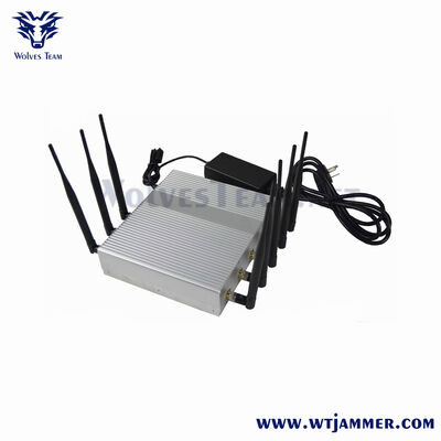 kopen Zwarte stijl 8 antennes High Power Desktop Wall-Mount Signal Jammer. online vervaardiging