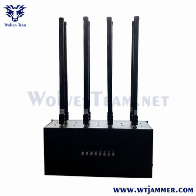 kopen 8 Band Desktop GPS WiFi Jammer Beschermt Lojack Bluetooth & 5G online vervaardiging