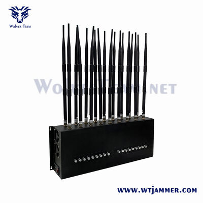 kopen Silver Style 16 Channel Industrial Signal Jammer Onafhankelijke knop Control All Wireless Signal Blocker online vervaardiging