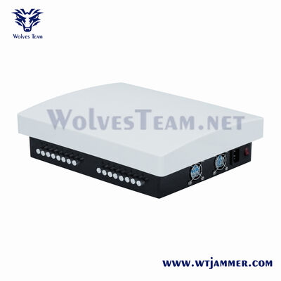 kopen 14 kanalen verstelbare Desktop Signal Jammer Full Band 2G 3G 4G 5G WiFi GPS CDMA GSM Signal Blocker online vervaardiging
