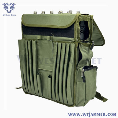 kopen High Power Draagbare 6-Band Manpack Jammer. Anti-UAV, Cell Phone, GPS, Wi-Fi en RC Signal Shield. online vervaardiging
