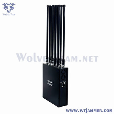 kopen High Power 8-Band IED Jammer System. 4G/5G Cellular/GPS/UHF/VHF Multi-Frequency RF Blocker. online vervaardiging