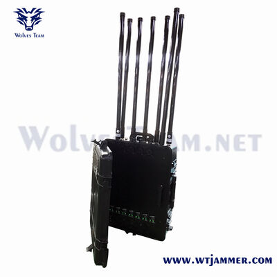 kopen Trolley Case 6 Antennen All-Band Jammer voor 2G/3G/4G/5G, GPS, WiFi & UAV Countermeasure online vervaardiging